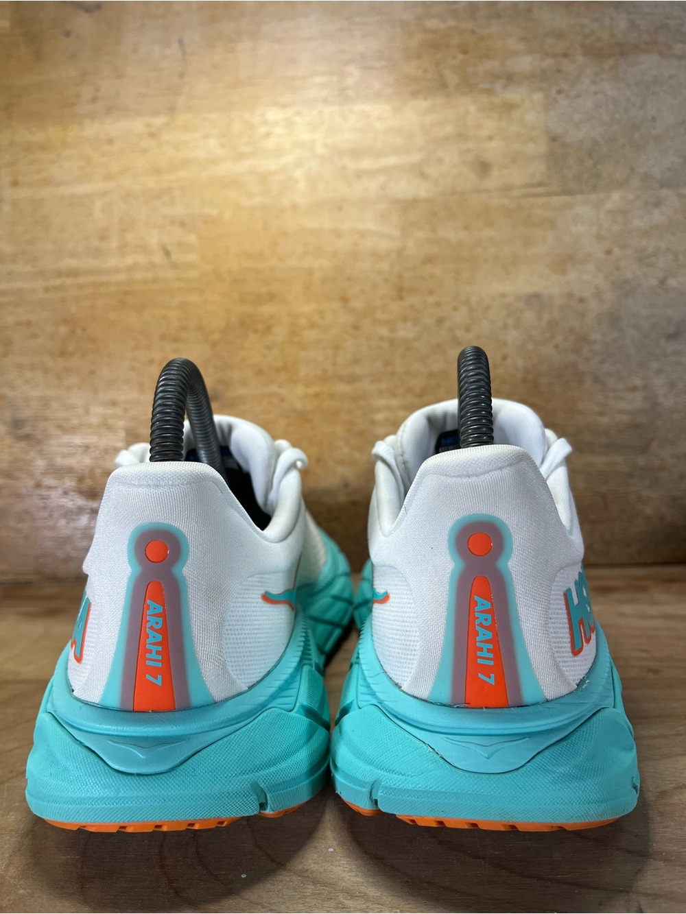 Hoka One One Arahi 7 Womens Size 6.5 Running Shoes Sneakers Frost Aqua Glow - Picture 5 of 12